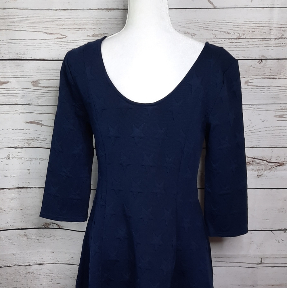 Modcloth In The Mix Knit Dress With Stars Navy - Picture 9 of 10